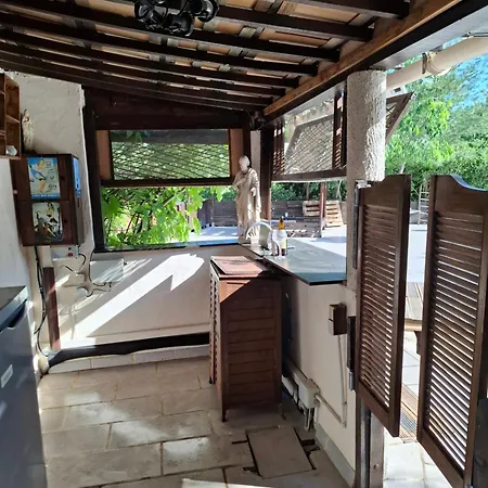 Couples Amoureux Propriete 4000m2 Cabane-maison Ecolo Piscine Privee Clim Terrasse Dans Les Arbres Combas (Gard)