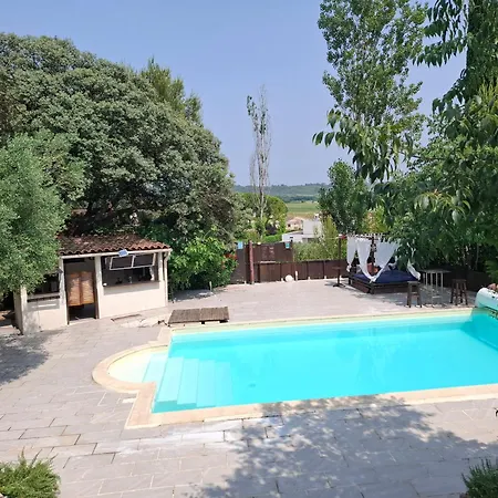 Couples Amoureux Propriete 4000m2 Cabane-maison Ecolo Piscine Privee Clim Terrasse Dans Les Arbres * Combas (Gard)