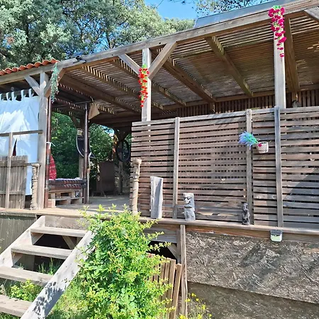 Couples Amoureux Propriete 4000m2 Cabane-maison Ecolo Piscine Privee Clim Terrasse Dans Les Arbres